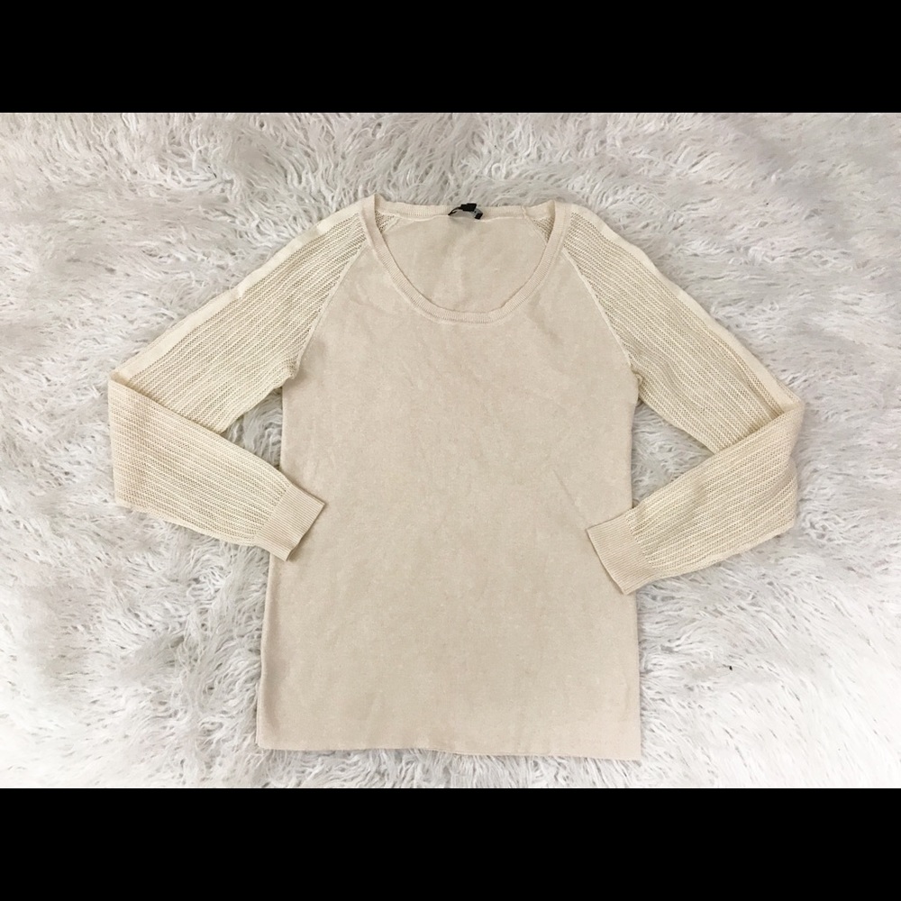 Worth New York Beige Ivory Sweater Size S
